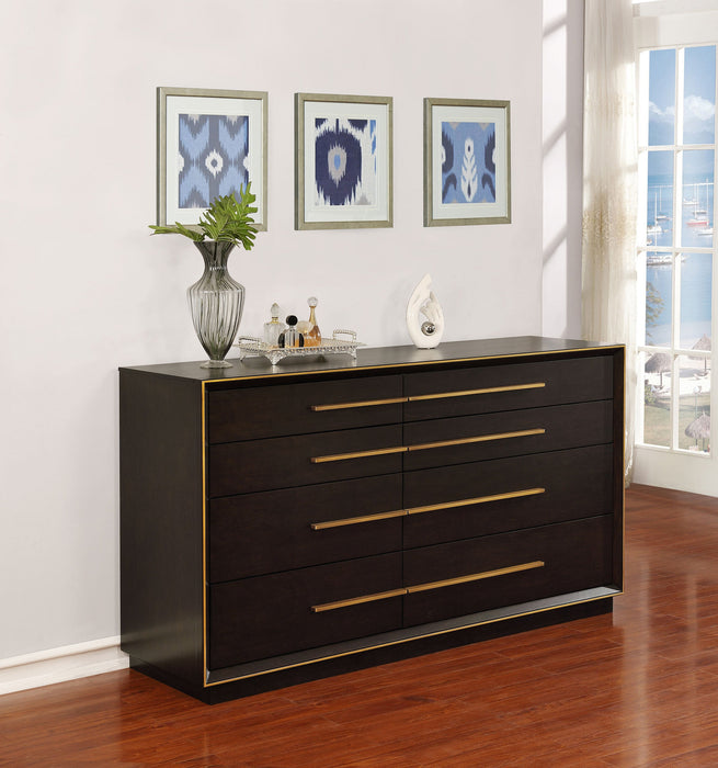 Coaster Durango 8-drawer Dresser with Mirror Smoked Peppercorn No Mirror