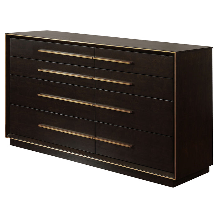 Coaster Durango 8-drawer Dresser with Mirror Smoked Peppercorn No Mirror