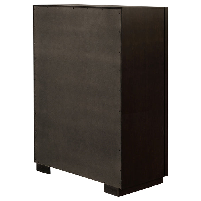 Coaster Durango 5-drawer Chest Smoked Peppercorn Default Title