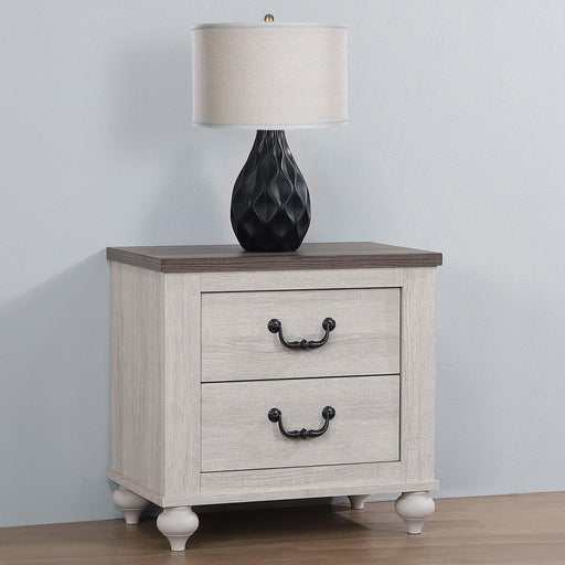 Coaster Stillwood 2-drawer Nightstand Vintage Linen Default Title