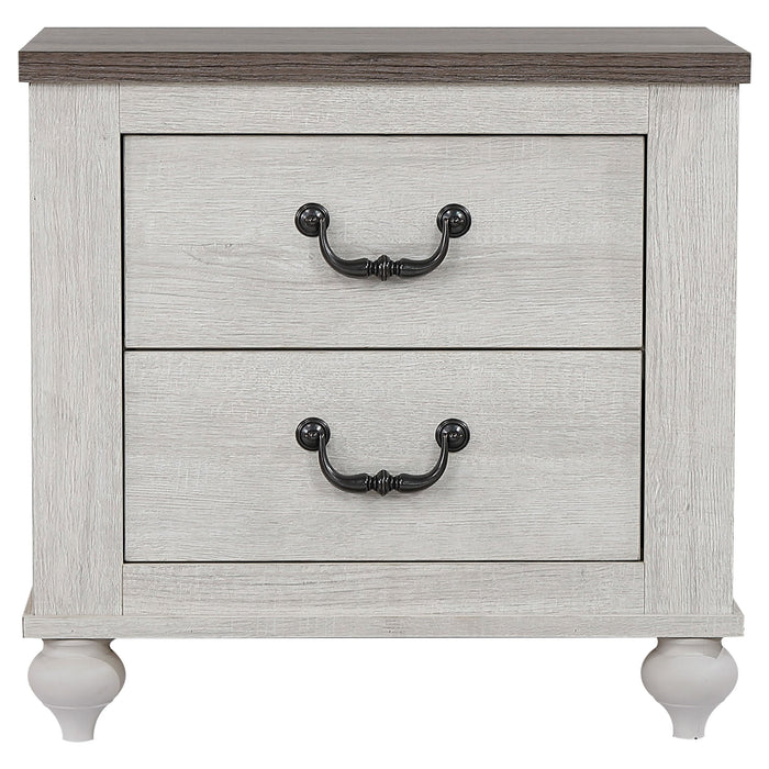 Coaster Stillwood 2-drawer Nightstand Vintage Linen Default Title