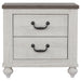 Coaster Stillwood 2-drawer Nightstand Vintage Linen Default Title