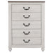 Coaster Stillwood 5-drawer Chest Vintage Linen Default Title