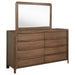 Maderia 8-drawer Dresser and Mirror Walnut