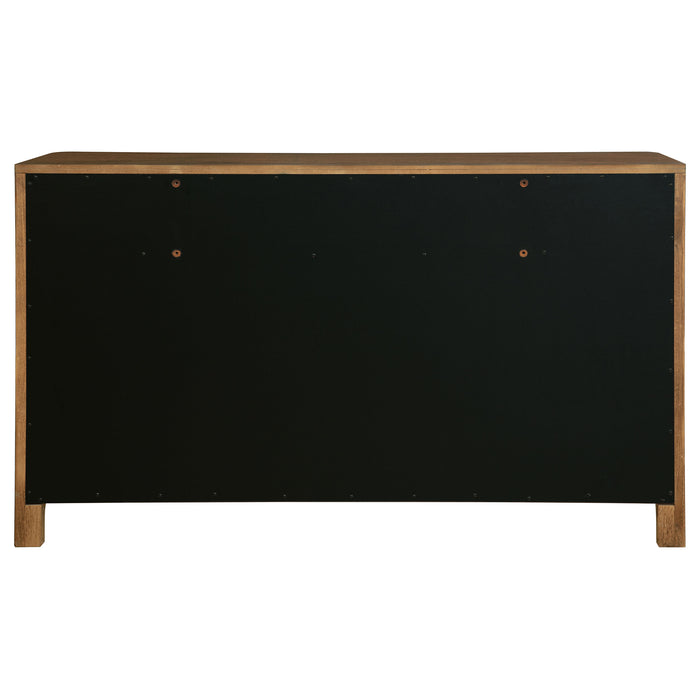 Maderia 8-drawer Dresser Cabinet Walnut