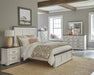 Coaster Hillcrest Panel Bedroom Set White and Dark Rum Eastern King Set of 4