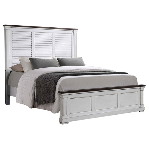 Coaster Hillcrest Panel Bed White Queen