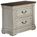 Coaster Hillcrest 2-drawer Nightstand Dark Rum and White Default Title