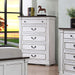 Coaster Hillcrest 5-drawer Chest Dark Rum and White Default Title