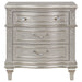 Coaster Evangeline 3-drawer Nightstand Silver Oak Default Title