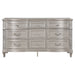 Coaster Evangeline 9-drawer Dresser with Mirror Silver Oak No Mirror