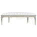 Coaster Heidi Upholstered Bench Metallic Platinum Default Title