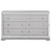 Coaster Eleanor Rectangular 6-drawer Dresser Metallic Default Title