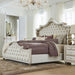 Coaster Antonella Upholstered Tufted Bed Ivory and Camel Cal King