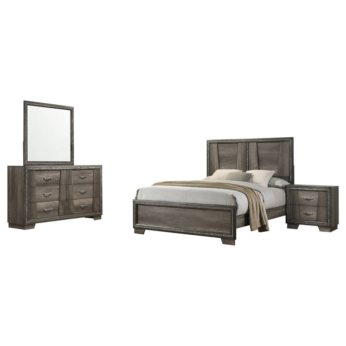 Coaster Janine Bedroom Set Grey Eastern King Set of 4