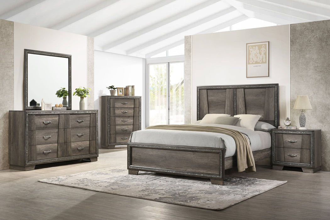 Coaster Janine Bedroom Set Grey Eastern King Set of 5