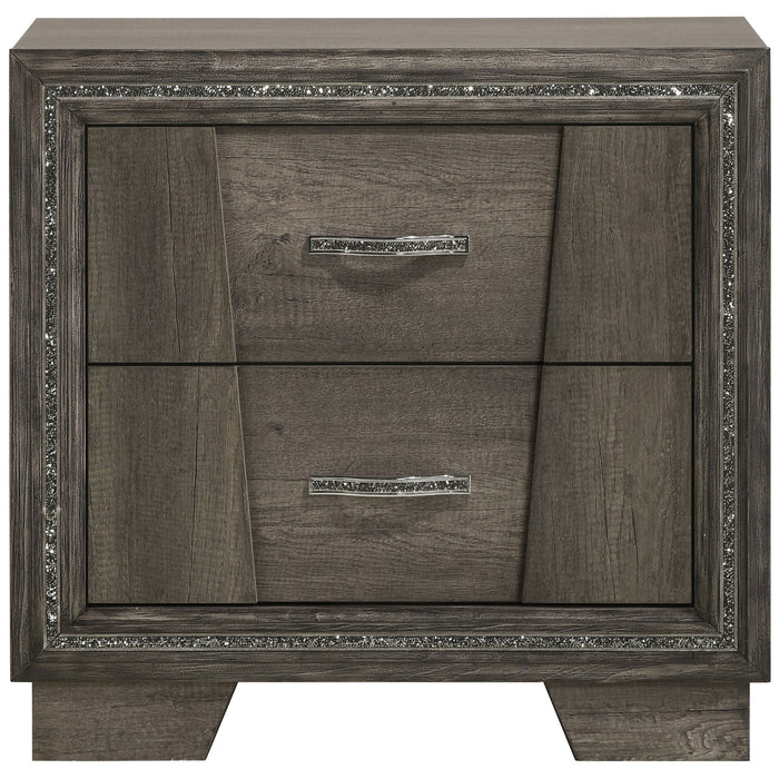 Coaster Janine 2-drawer Nightstand Grey Default Title