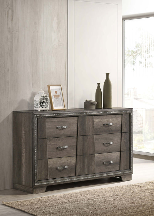 Coaster Janine 6-drawer Dresser Grey Default Title