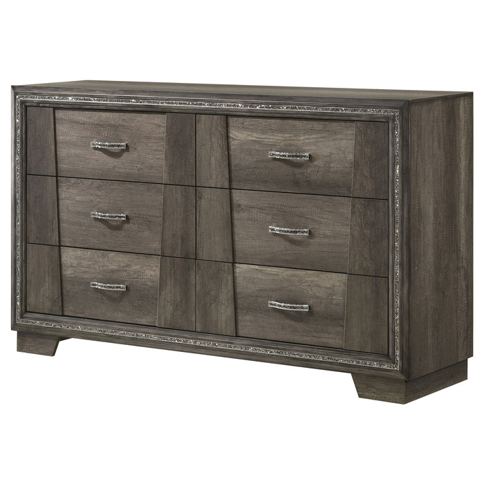 Coaster Janine 6-drawer Dresser Grey Default Title