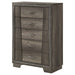 Coaster Janine 5-drawer Chest Grey Default Title