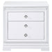 Coaster Eleanor Rectangular 2-drawer Nightstand White Default Title