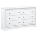 Coaster Eleanor Rectangular 6-drawer Dresser White Default Title