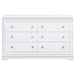 Coaster Eleanor Rectangular 6-drawer Dresser White Default Title