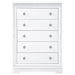 Coaster Eleanor Rectangular 5-drawer Chest White Default Title