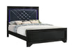 Coaster Penelope Bedroom Set Midnight Star and Black Cal King Set of 5