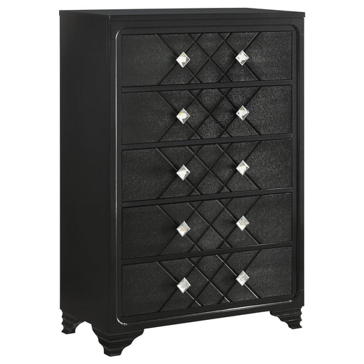 Penelope 5-drawer Bedroom Chest Midnight Star