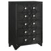 Coaster Penelope 5-drawer Chest Black Default Title