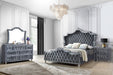 Coaster Antonella Upholstered Tufted Bedroom Set Grey Cal King Set of 5