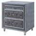 Coaster Antonella 3-drawer Upholstered Nightstand Grey Default Title