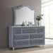 Coaster Antonella 7-drawer Upholstered Dresser with Mirror Grey No Mirror