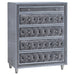 Coaster Antonella 5-drawer Upholstered Chest Grey Default Title