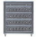 Coaster Antonella 5-drawer Upholstered Chest Grey Default Title