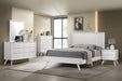 Coaster Janelle Bedroom Set White Cal King Set of 5