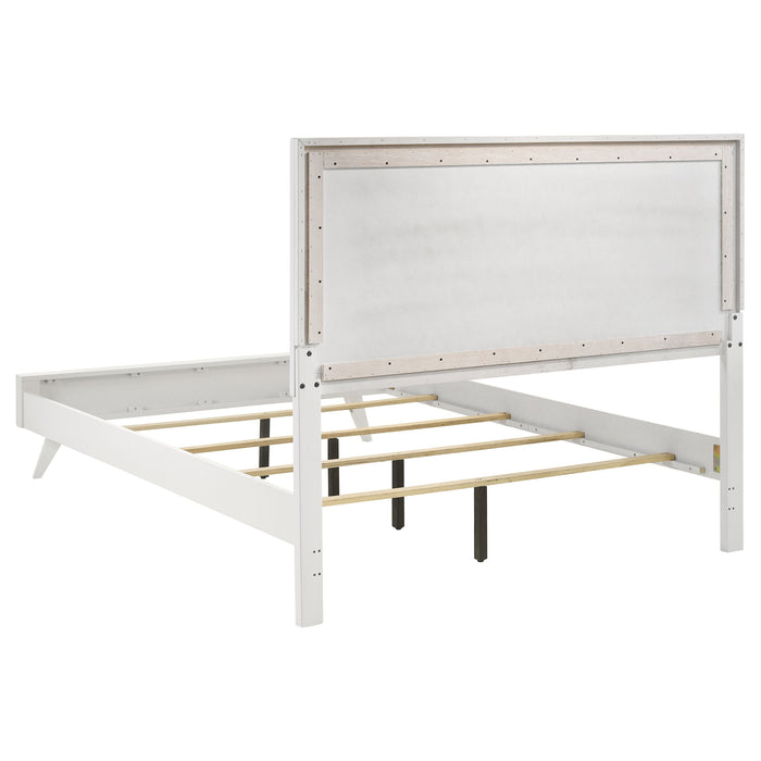 Janelle  Panel Bed White