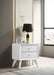 Coaster Janelle 2-drawer Nightstand White Default Title