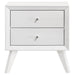 Coaster Janelle 2-drawer Nightstand White Default Title