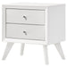 Coaster Janelle 2-drawer Nightstand White Default Title