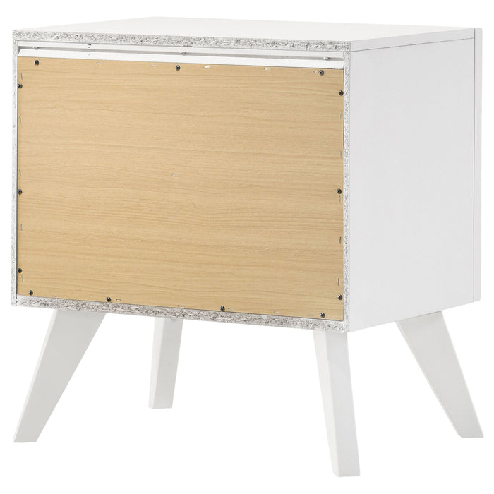 Coaster Janelle 2-drawer Nightstand White Default Title