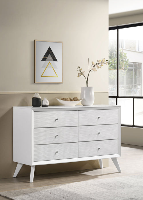 Coaster Janelle 6-drawer Dresser White Default Title