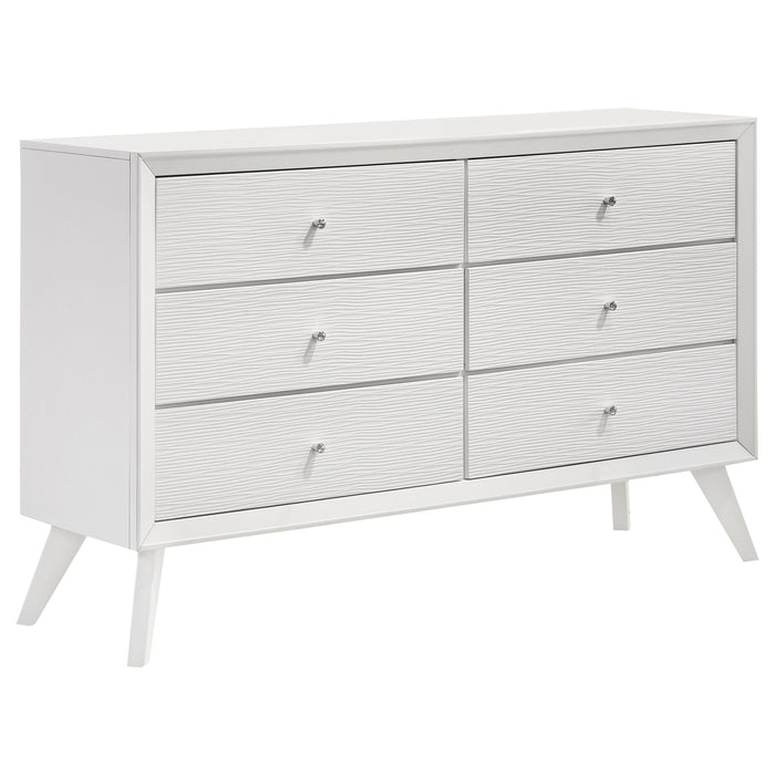 Coaster Janelle 6-drawer Dresser White Default Title