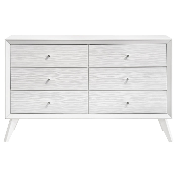 Coaster Janelle 6-drawer Dresser White Default Title