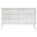 Coaster Janelle 6-drawer Dresser White Default Title