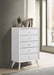 Coaster Janelle 5-drawer Chest White Default Title