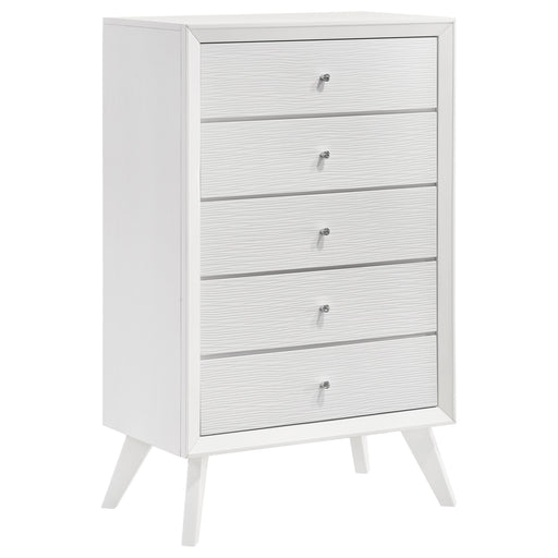 Coaster Janelle 5-drawer Chest White Default Title