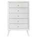 Coaster Janelle 5-drawer Chest White Default Title