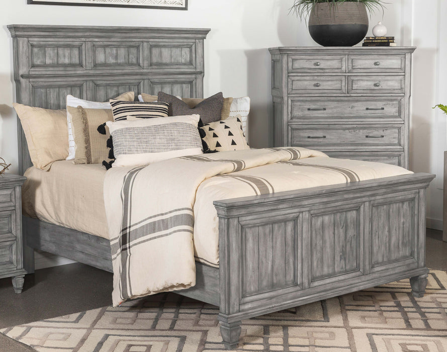 Coaster Avenue Panel Bed Grey Cal King